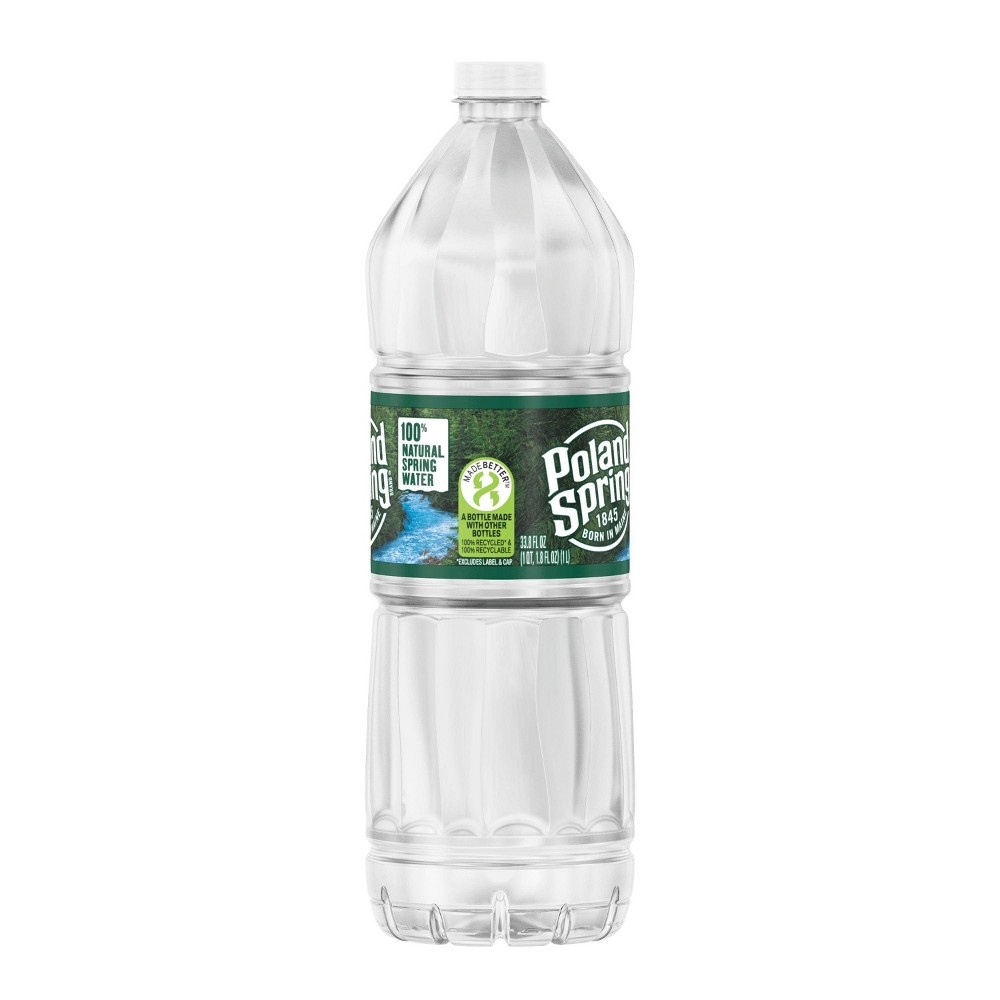 slide 4 of 4, Poland Spring Brand 100% Natural Spring Water Bottle, 33.8 fl oz