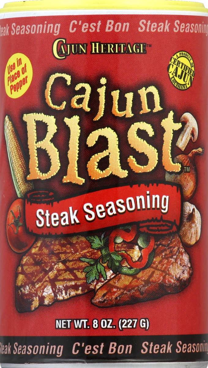 slide 2 of 2, Cajun Heritage Cajun Blast Steak Seasoning, 8 oz