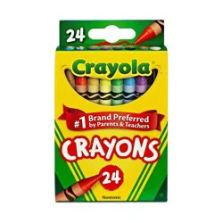 Crayola 24ct Crayons, Elementary School Supplies for Kids, Art Classroom Must Haves for Teachers, Coloring Gift Ages 3+