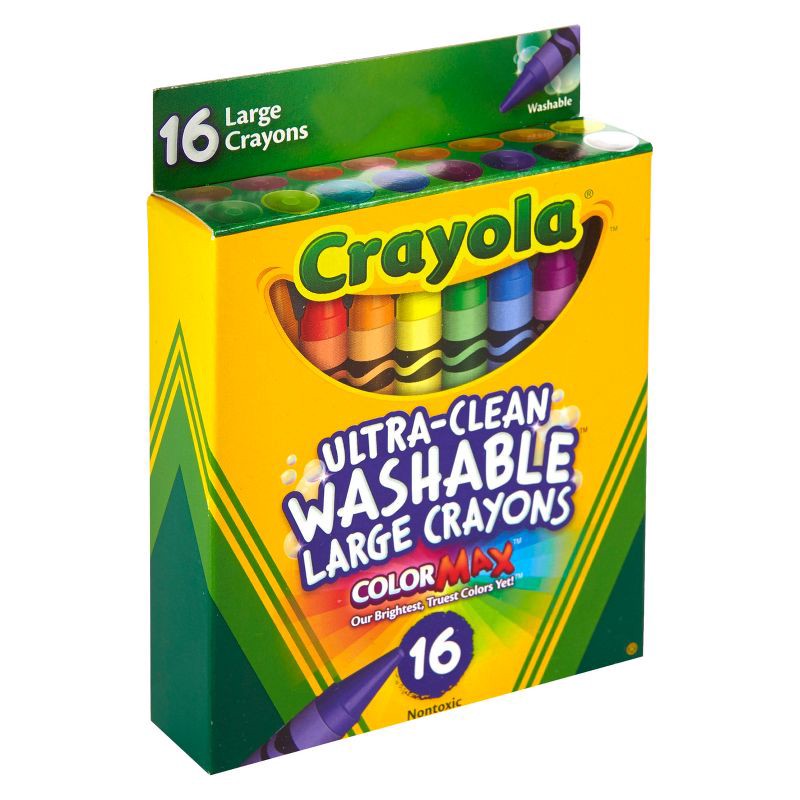 slide 3 of 3, Crayola 16ct Ultra Clean Washable Large Crayons, 16 ct