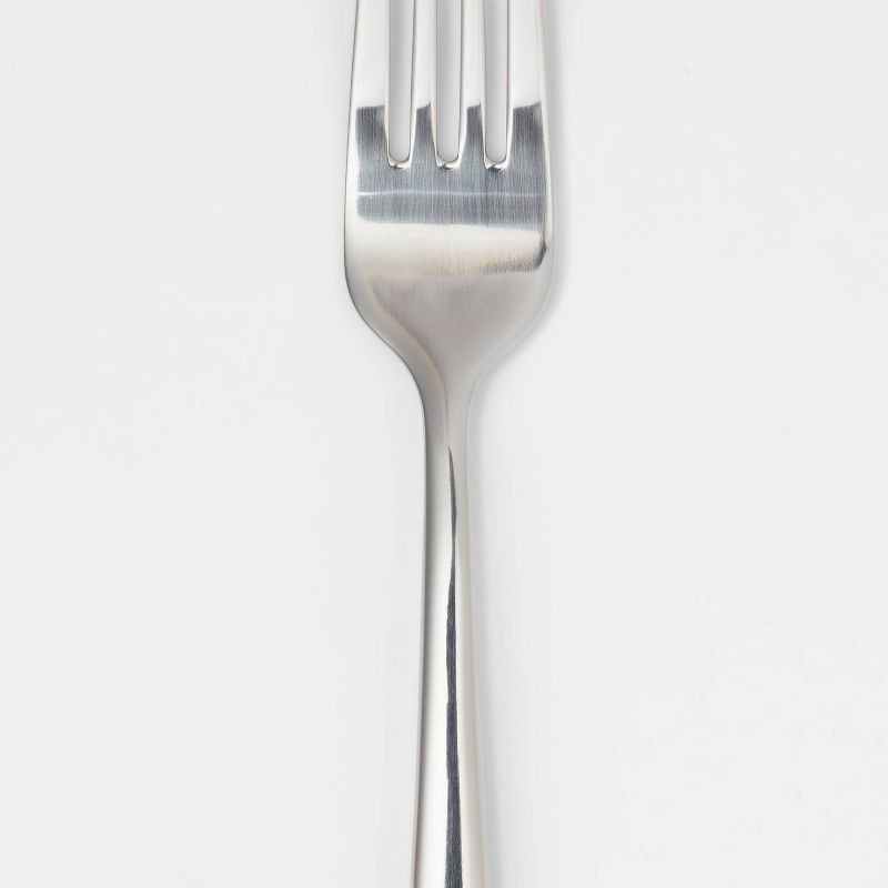 slide 3 of 4, 20pc Kayden Flatware Set Silver - Threshold™, 20 ct