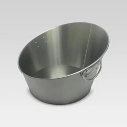 10.5L Stainless Steel Angled Beverage Tub - Threshold™: Drink Bucket Party Ice Bucket for Cold Beverages