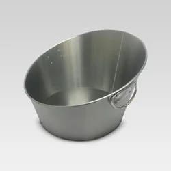 10.5L Stainless Steel Angled Beverage Tub - Threshold™: Drink Bucket Party Ice Bucket for Cold Beverages