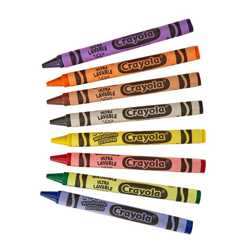 slide 4 of 7, Crayola 24ct Ultra Clean Washable Crayons Kids School Supplies Art Classroom Must Haves for Teachers Coloring Gift Ages 3+, 24 ct