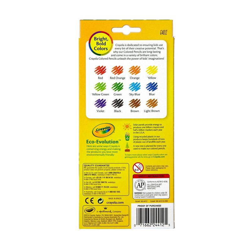 slide 4 of 4, Crayola Erasable Colored Pencils 12ct: Cute School Supplies for Kids, Classroom Must Haves, Drawing Tools, 12 ct