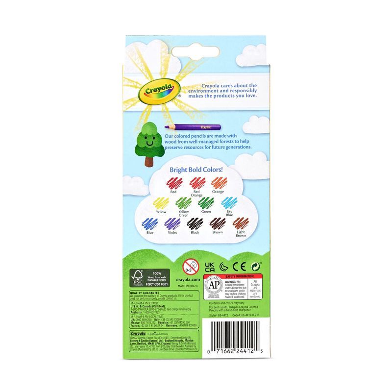 slide 5 of 5, Crayola Erasable Colored Pencils 12ct: Cute School Supplies for Kids, Classroom Must Haves, Drawing Tools, 12 ct