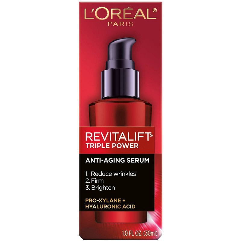 slide 2 of 6, L'Oreal Paris Revitalift Triple Power Anti-Aging Face Serum - 1 fl oz, 1 fl oz