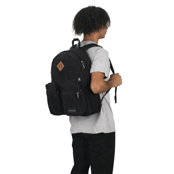 slide 8 of 8, Jansport Granby Remix Backpack, Black Corduroy, 1 ct