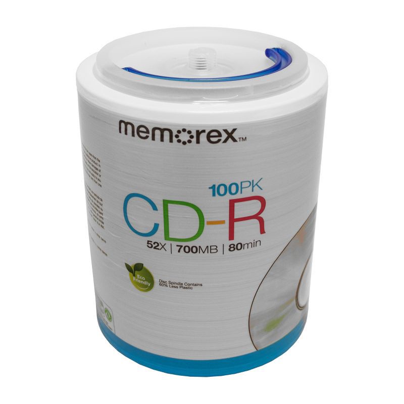 slide 1 of 4, Memorex CD-R Spindle Disc Pack - 100 PK, 100 ct