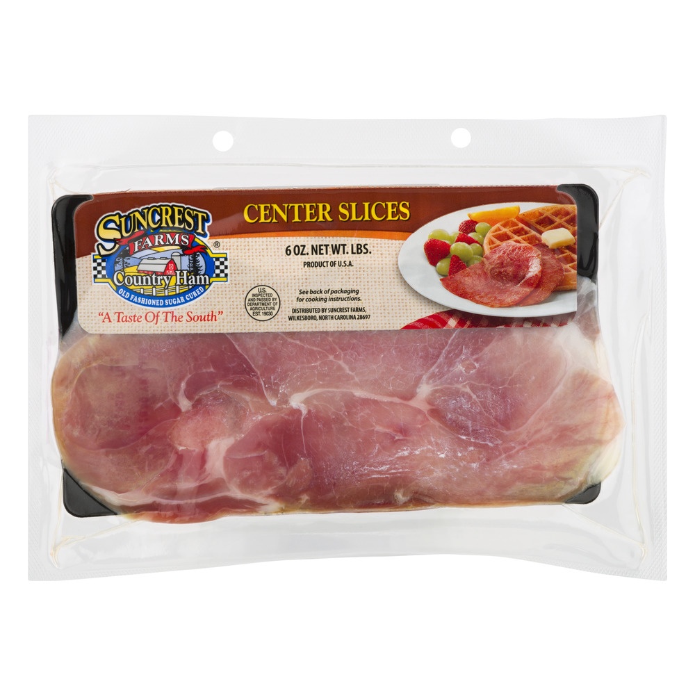 slide 1 of 1, Suncrest Farms Country Ham Center Slices, 8 oz