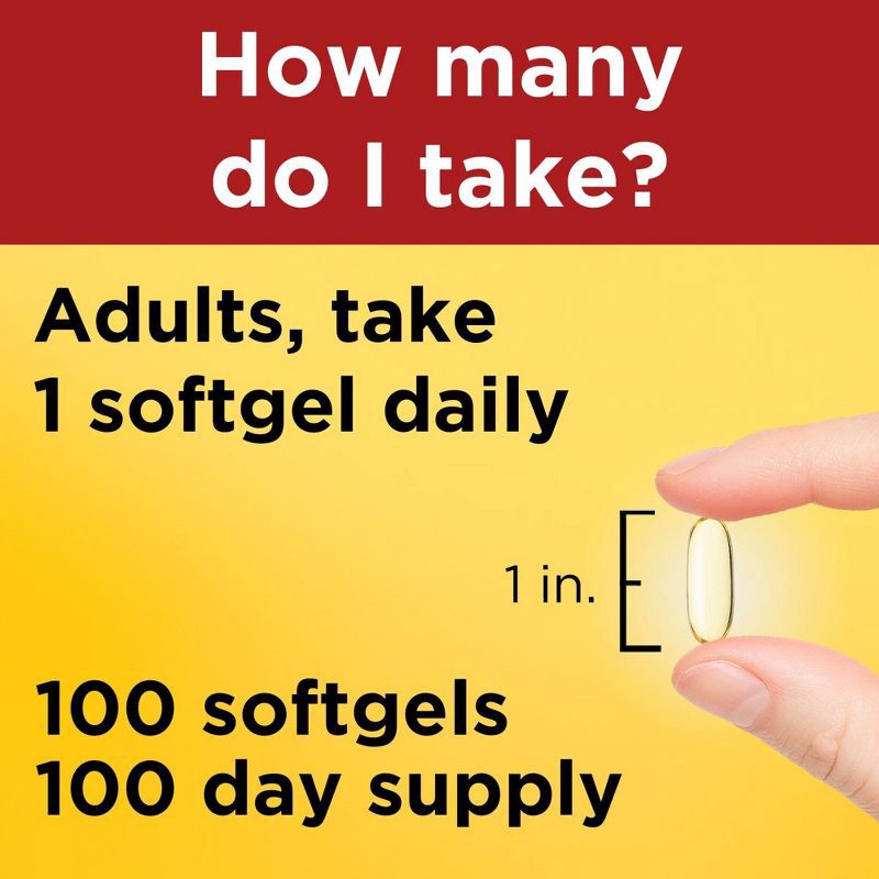 slide 6 of 9, Nature Made Flaxseed Oil 1400 mg Softgels - 100ct, 1400 mg, 100 ct