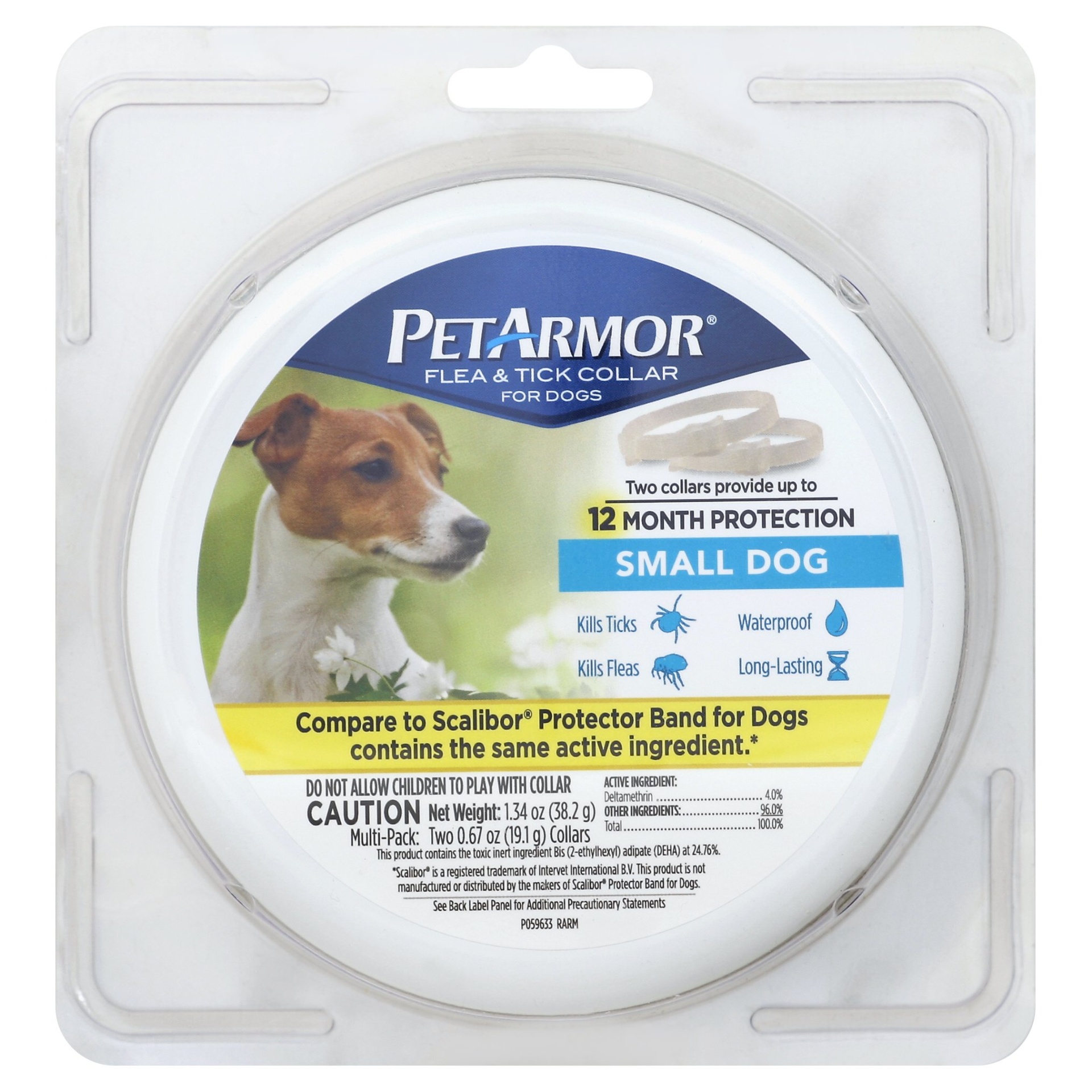 slide 1 of 3, PetArmor Flea & Tick Collar For Dogs - Small - 2 Collars, SM