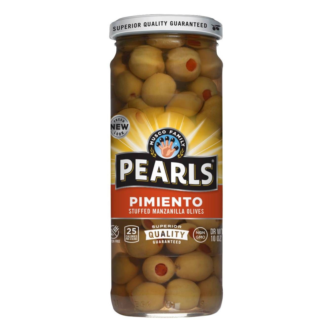 slide 1 of 4, Pearls Pimiento Stuffed Manzanilla Olives - 10oz, 10 oz