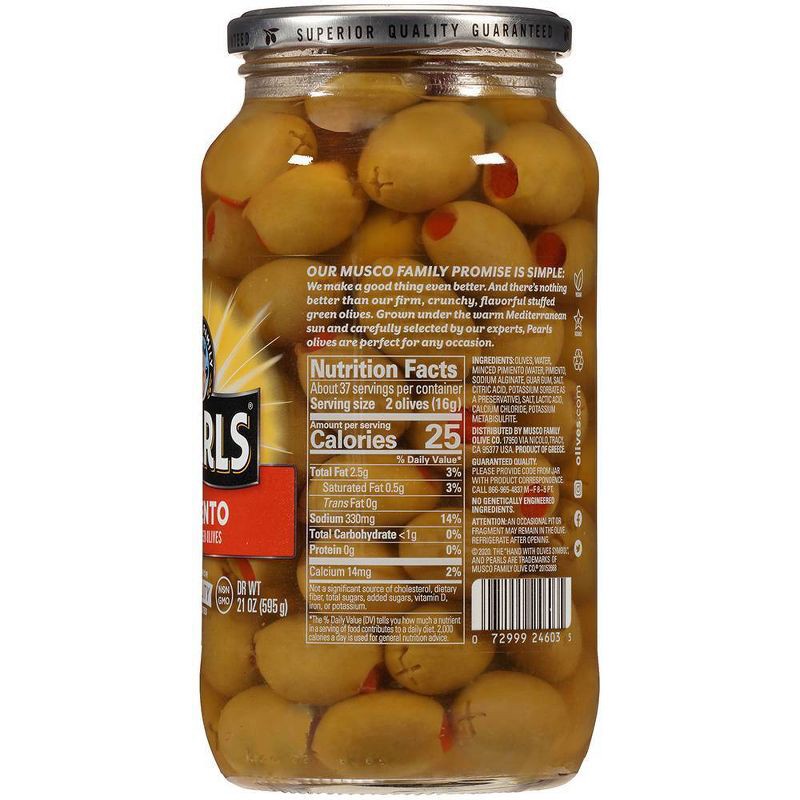 slide 2 of 4, Pearls Pimiento Stuffed Manzanilla Olives - 21oz, 21 oz