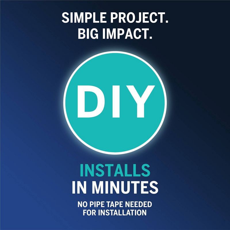 slide 3 of 10, RainFall Shower Head 7-mode Chrome- Waterpik: EPA WaterSense Certified, 1.8 GPM, Wall Mounted, 1 ct