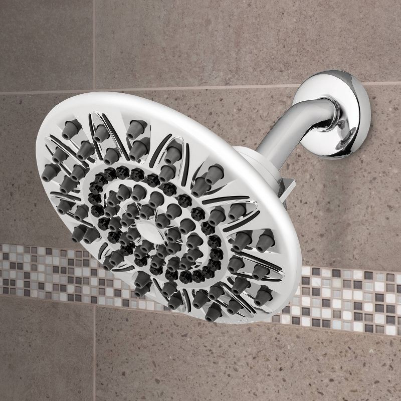 slide 7 of 10, RainFall Shower Head 7-mode Chrome- Waterpik: EPA WaterSense Certified, 1.8 GPM, Wall Mounted, 1 ct