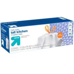 FlexGuard Tall Kitchen Drawstring Trash Bags - Fresh Scent - 13 Gallon - 22ct - up & up
