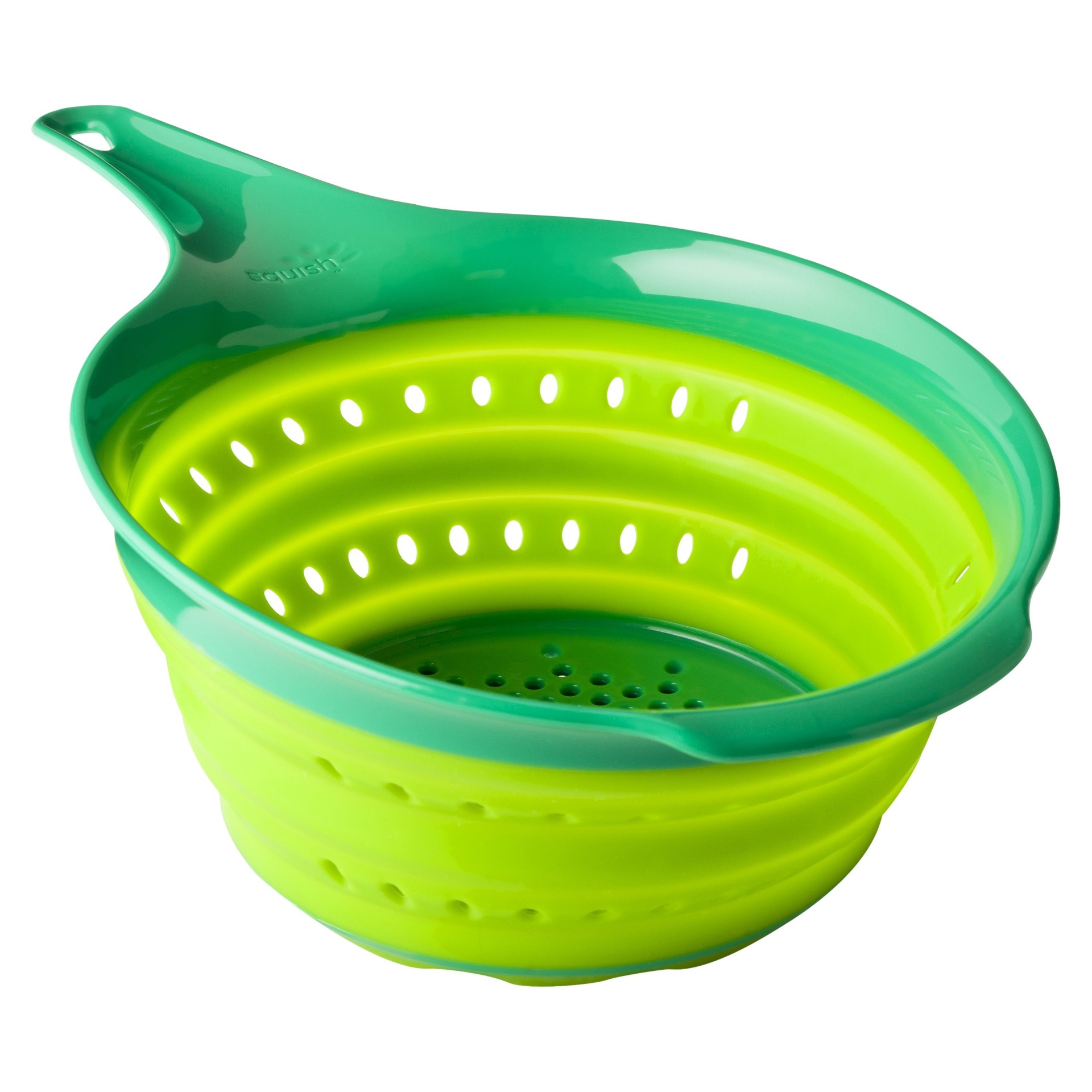 slide 1 of 2, Squish Collapsible Colander, 2 qt