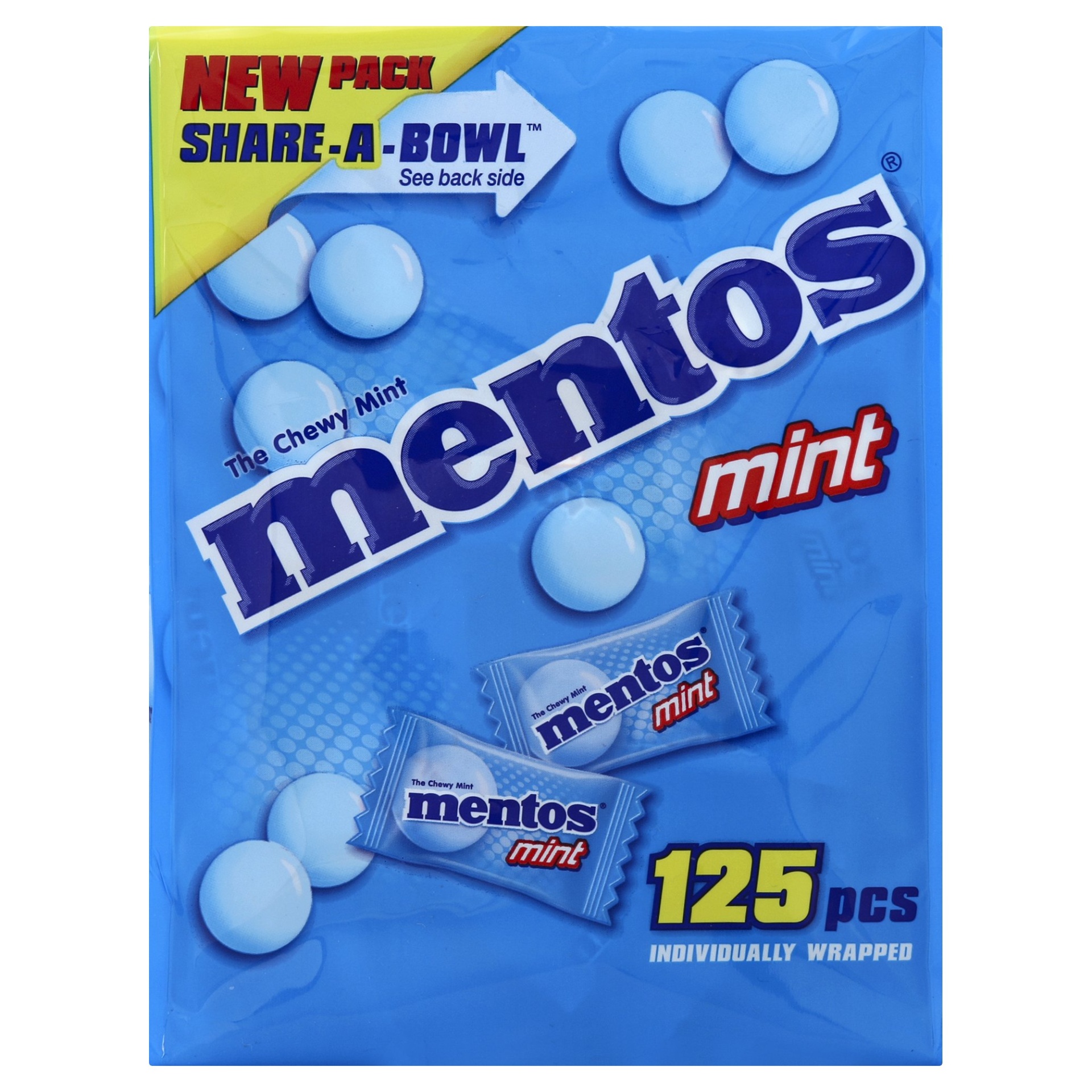slide 1 of 1, Mentos Mints, 125 ct