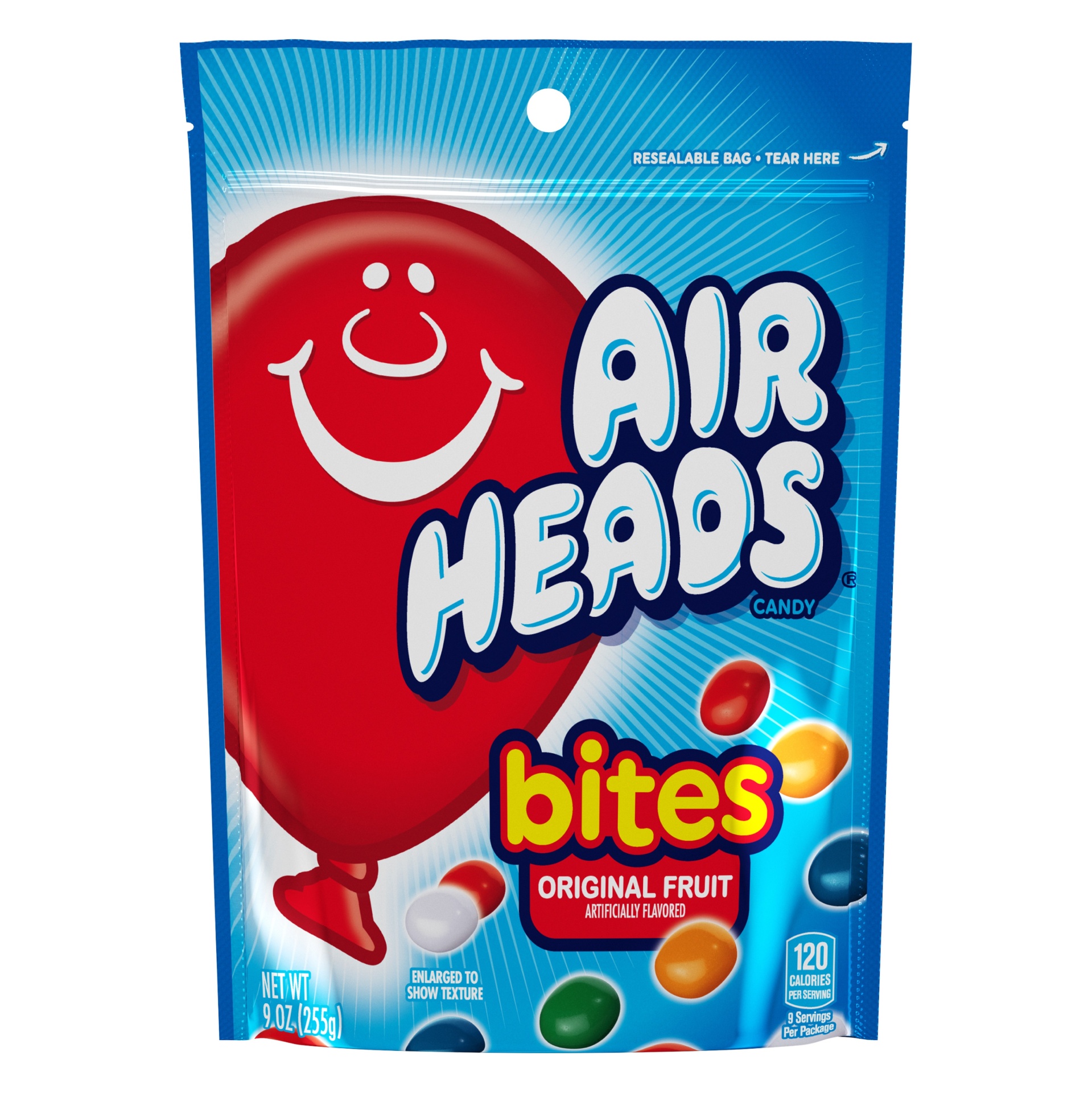 slide 1 of 4, Airheads Bites Fruit Flavored Candy Standup Bag - 9oz, 9 oz