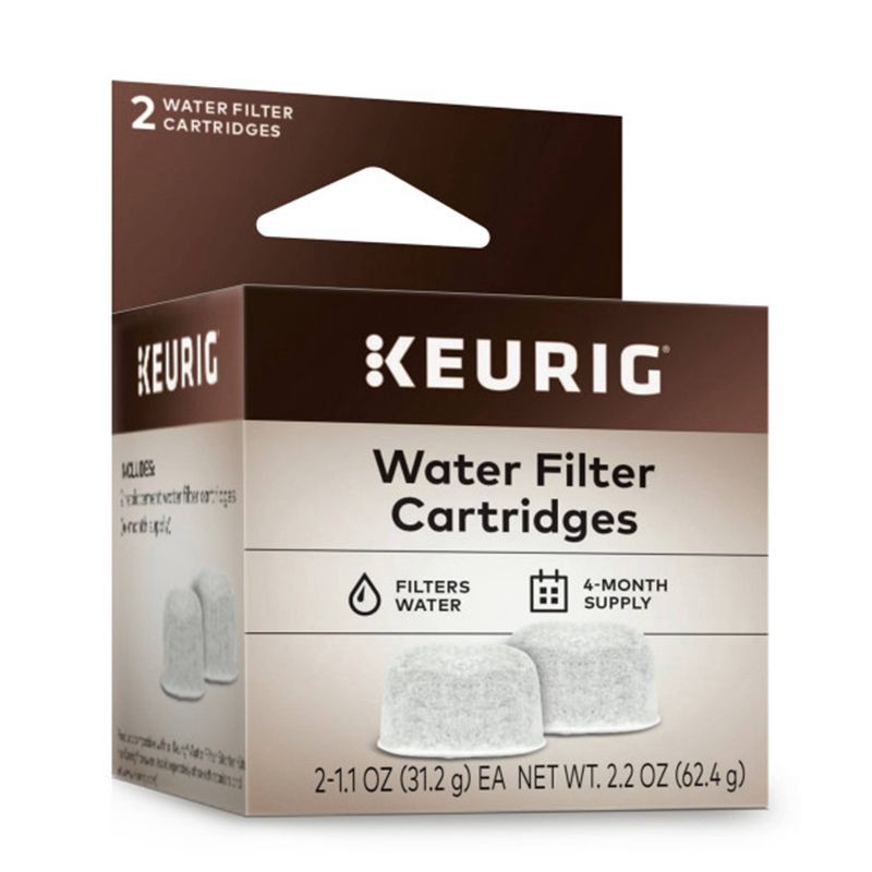 slide 1 of 6, Keurig Water Filter Cartridge Refills 2pk, 2 ct