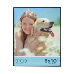 Snap 8" x 10" Front Load Photo Frame - Black