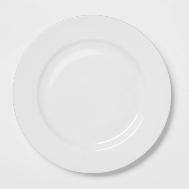 slide 2 of 10, 16pc Porcelain Dinnerware Set White - Threshold™, 16 ct
