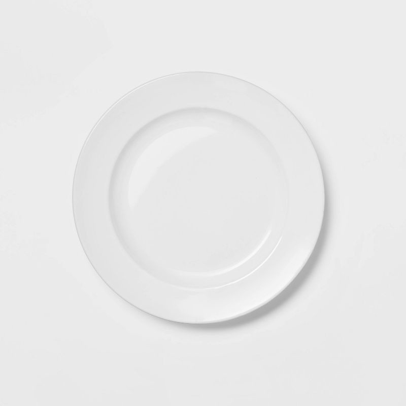 slide 4 of 10, 16pc Porcelain Dinnerware Set White - Threshold™, 16 ct