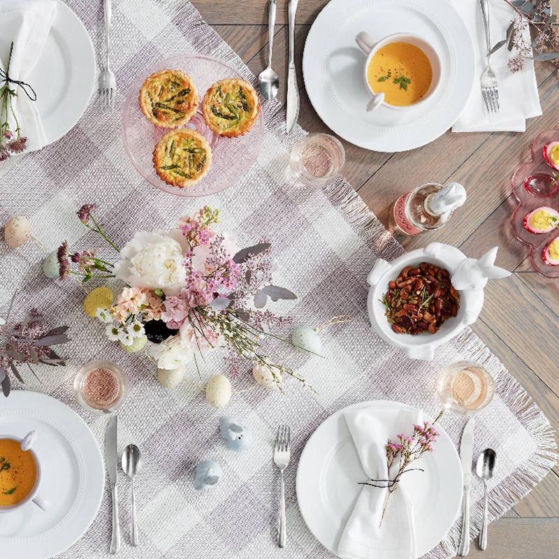 slide 8 of 10, 16pc Porcelain Dinnerware Set White - Threshold™, 16 ct