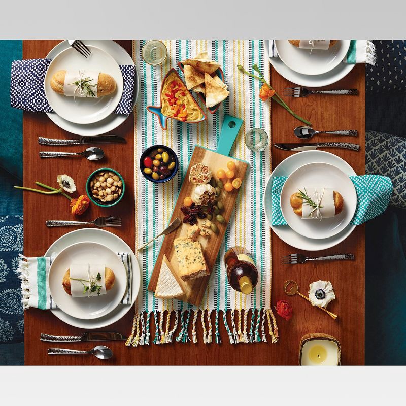 slide 6 of 11, 16pc Porcelain Coupe Dinnerware Set White - Threshold™, 16 ct