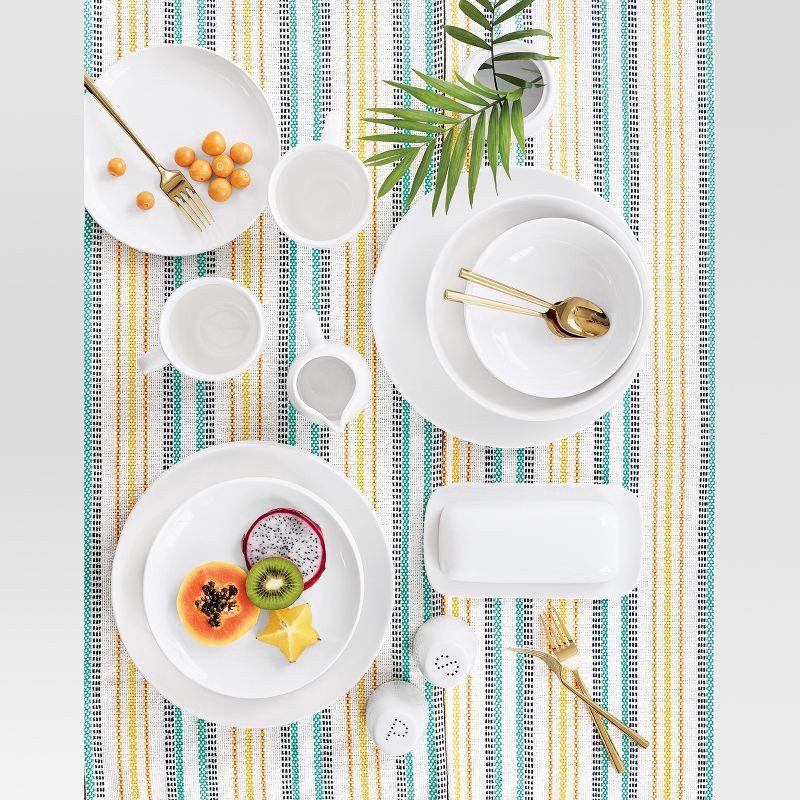 slide 5 of 11, 16pc Porcelain Coupe Dinnerware Set White - Threshold™, 16 ct