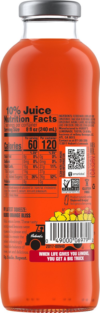 slide 2 of 7, Hubert's Blood Orange Lemonade - 16 oz, 16 oz