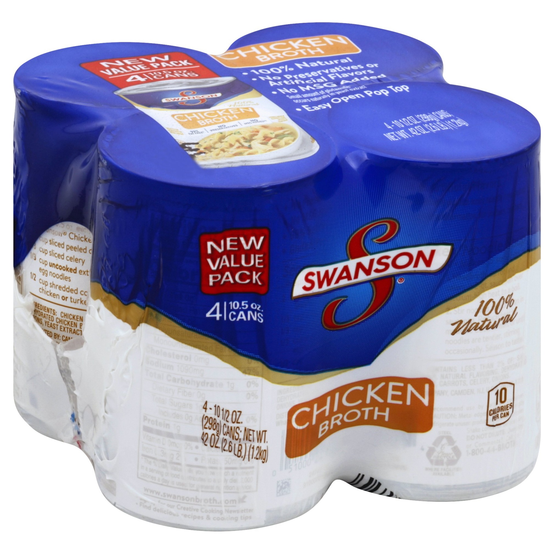 slide 1 of 4, Swanson Chicken Broth, 4 ct; 10.5 oz