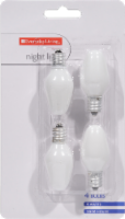 slide 1 of 1, Everyday Living 4 Watt Night Light Bulbs, 4 ct