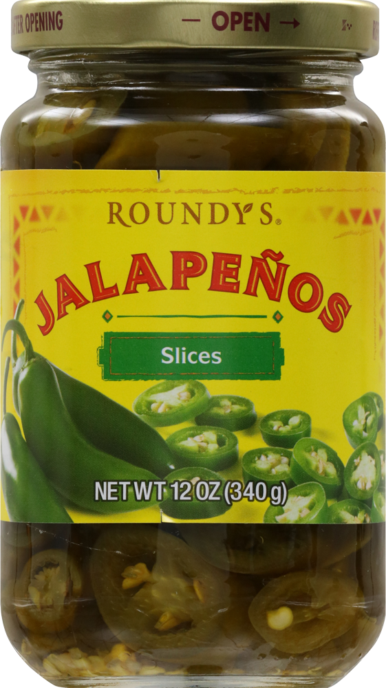 slide 1 of 1, Roundy's Roundys Jalapeno Slices, 12 oz