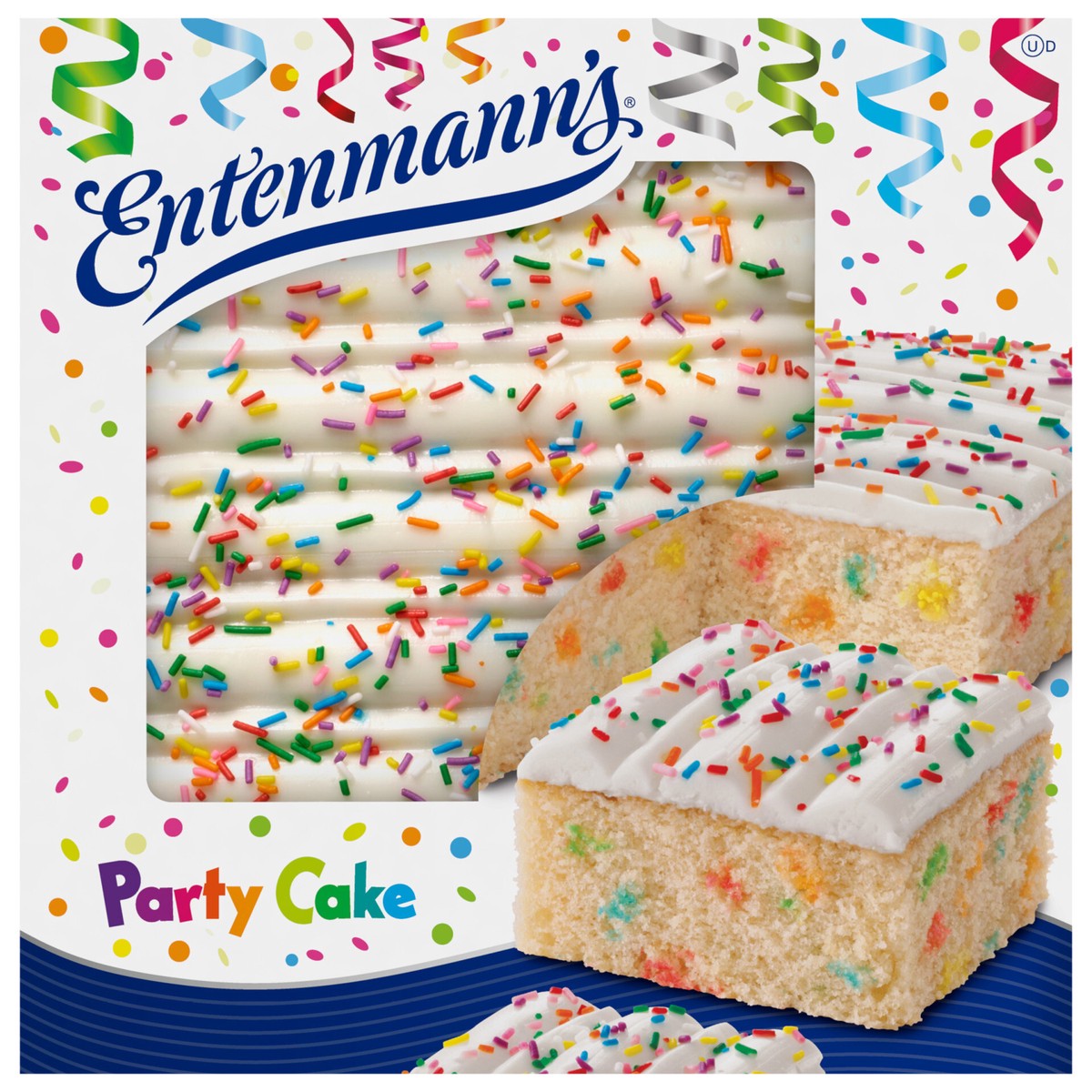 slide 1 of 5, Entenmann's Party Cake, 18 oz, 18 oz