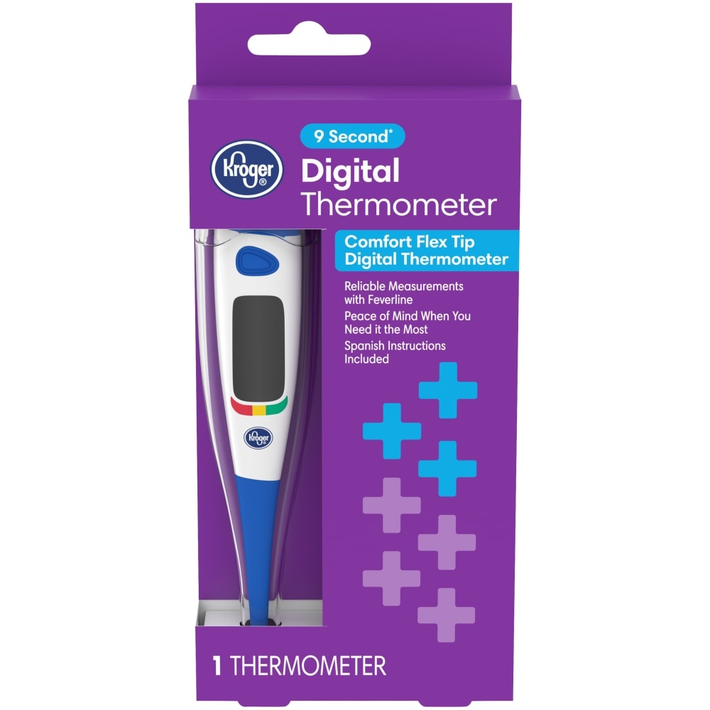slide 1 of 1, Kroger Comfort Flex Tip Digital Thermometer, 1 ct