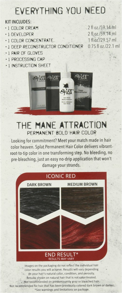 slide 8 of 12, Splat Iconic Red Double Lift Hair Color 1 ea, 1 ct