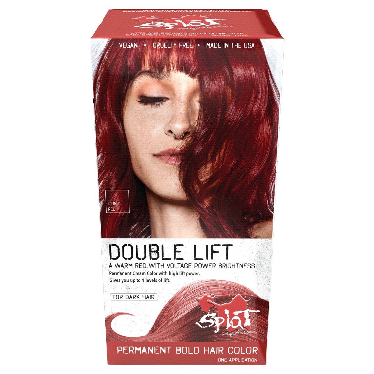 slide 1 of 12, Splat Iconic Red Double Lift Hair Color 1 ea, 1 ct