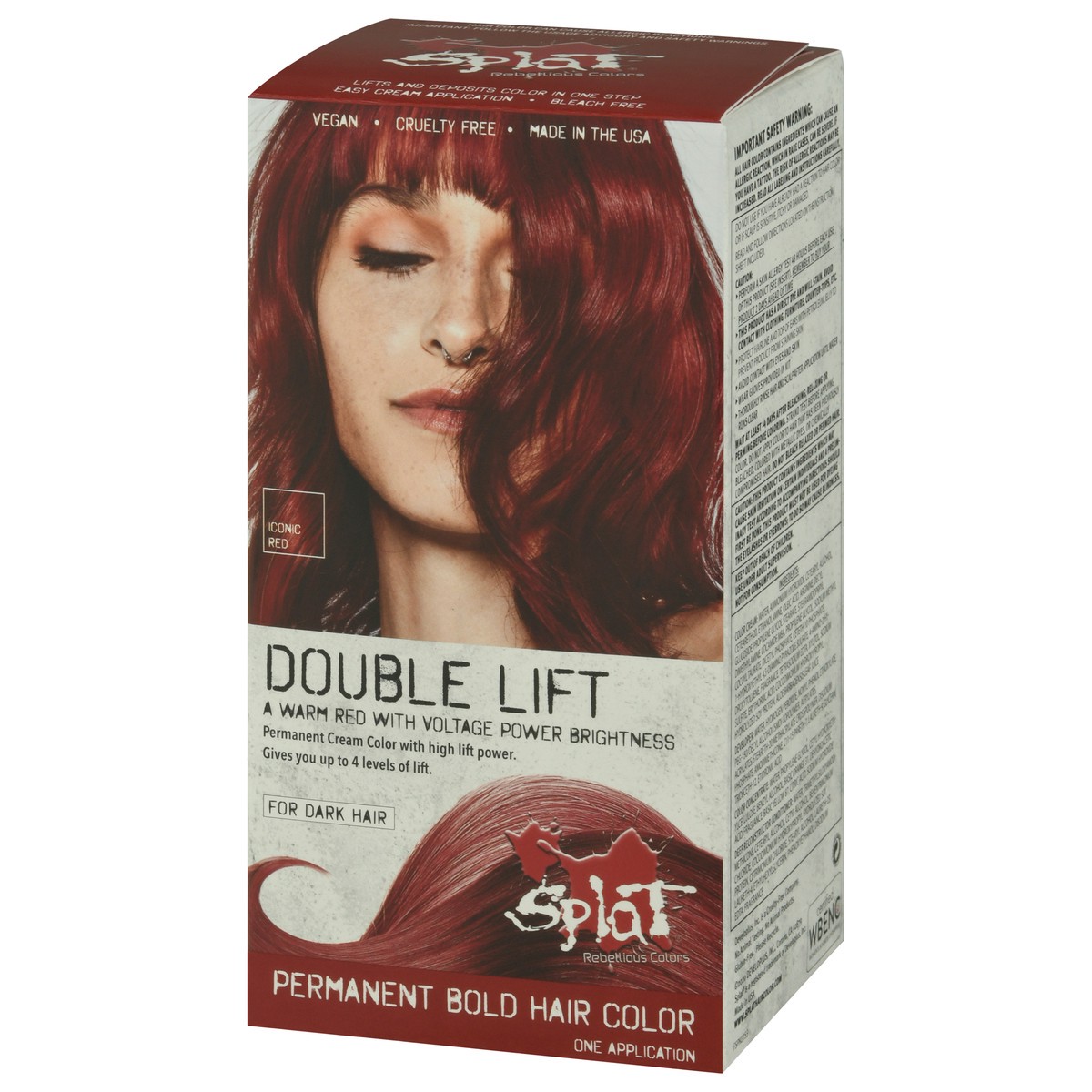 slide 10 of 12, Splat Iconic Red Double Lift Hair Color 1 ea, 1 ct