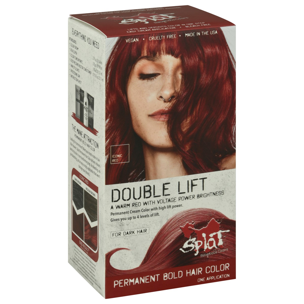 slide 4 of 12, Splat Iconic Red Double Lift Hair Color 1 ea, 1 ct