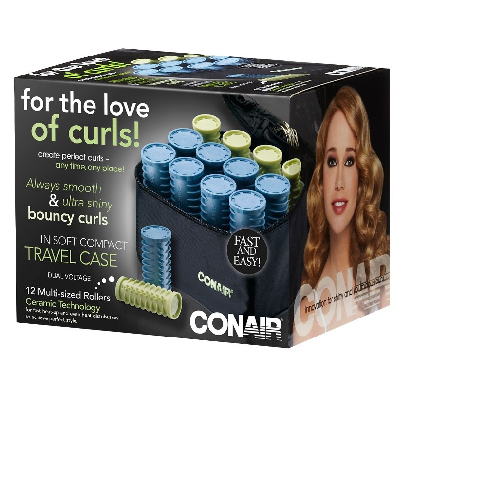 slide 6 of 9, Conair Instant Heat Travel Hair Curlers, 1 ct