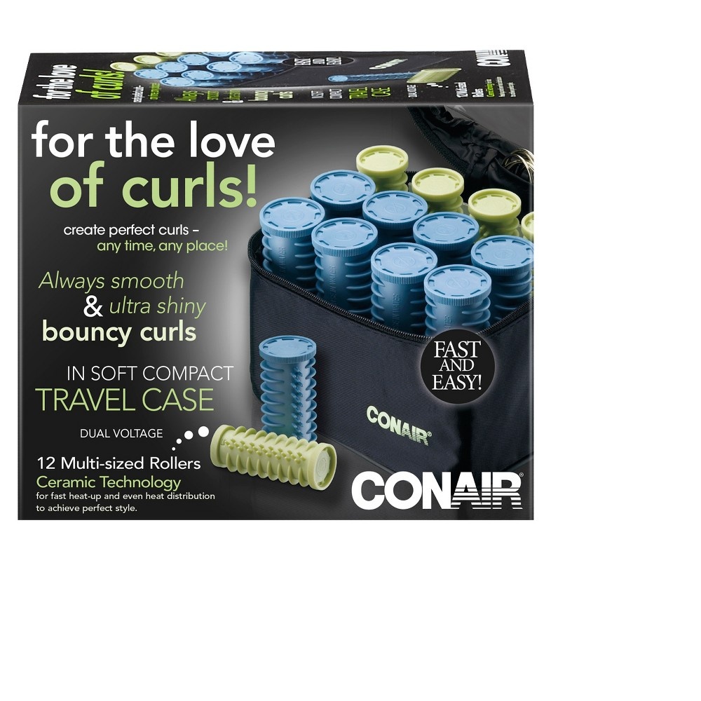 slide 7 of 9, Conair Instant Heat Travel Hair Curlers, 1 ct