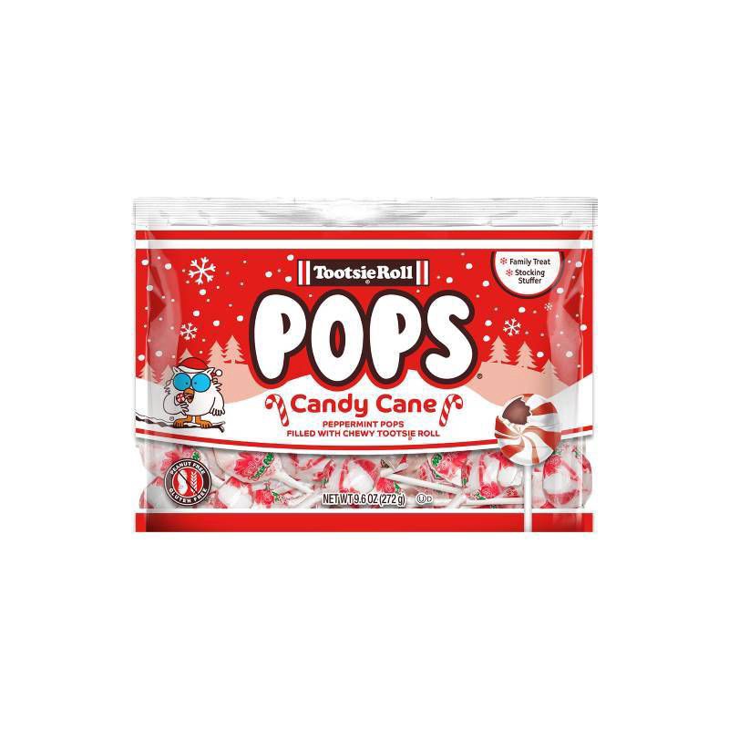 slide 1 of 1, Tootsie Pops Tootsie Pop HOliday Candy Cane Pops - 9.6oz, 9.6 oz