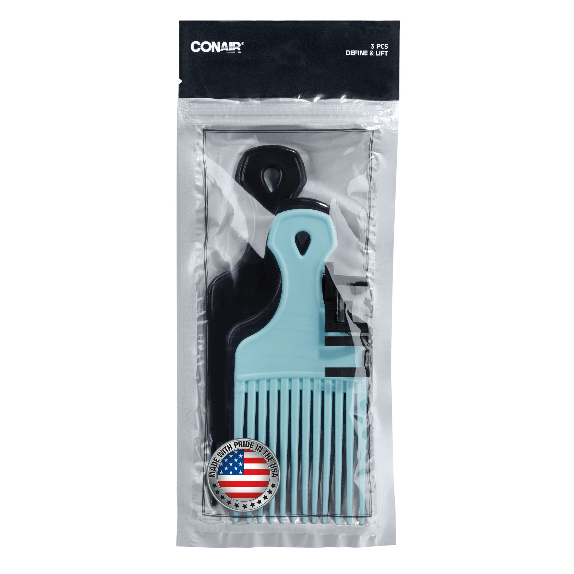 slide 1 of 2, Conair Hair Picks, 3 ct