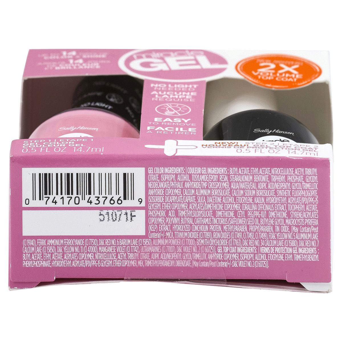 slide 4 of 6, Sally Hansen Miracle Gel Duo Nail Color - Pink Cadilacquer, 1 fl oz