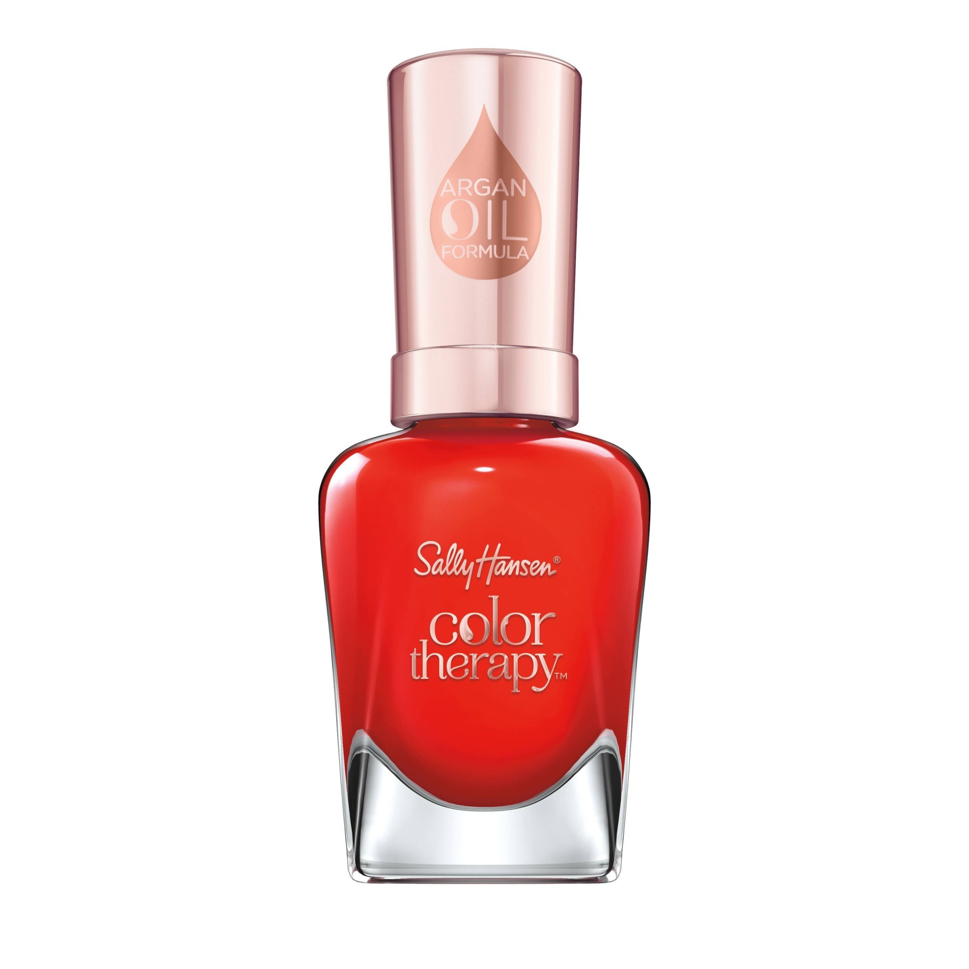 slide 1 of 4, Sally Hansen Color Therapy Nail Polish - 340 Red-iance - 0.5 fl oz, 1 ct