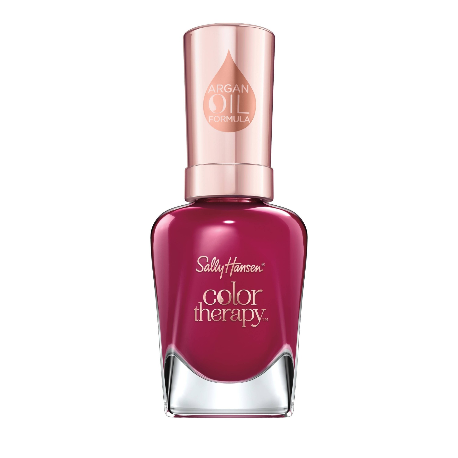 slide 1 of 1, Sally Hansen Color Therapy Nail Polish Ohm My Magenta, 0.5 fl oz