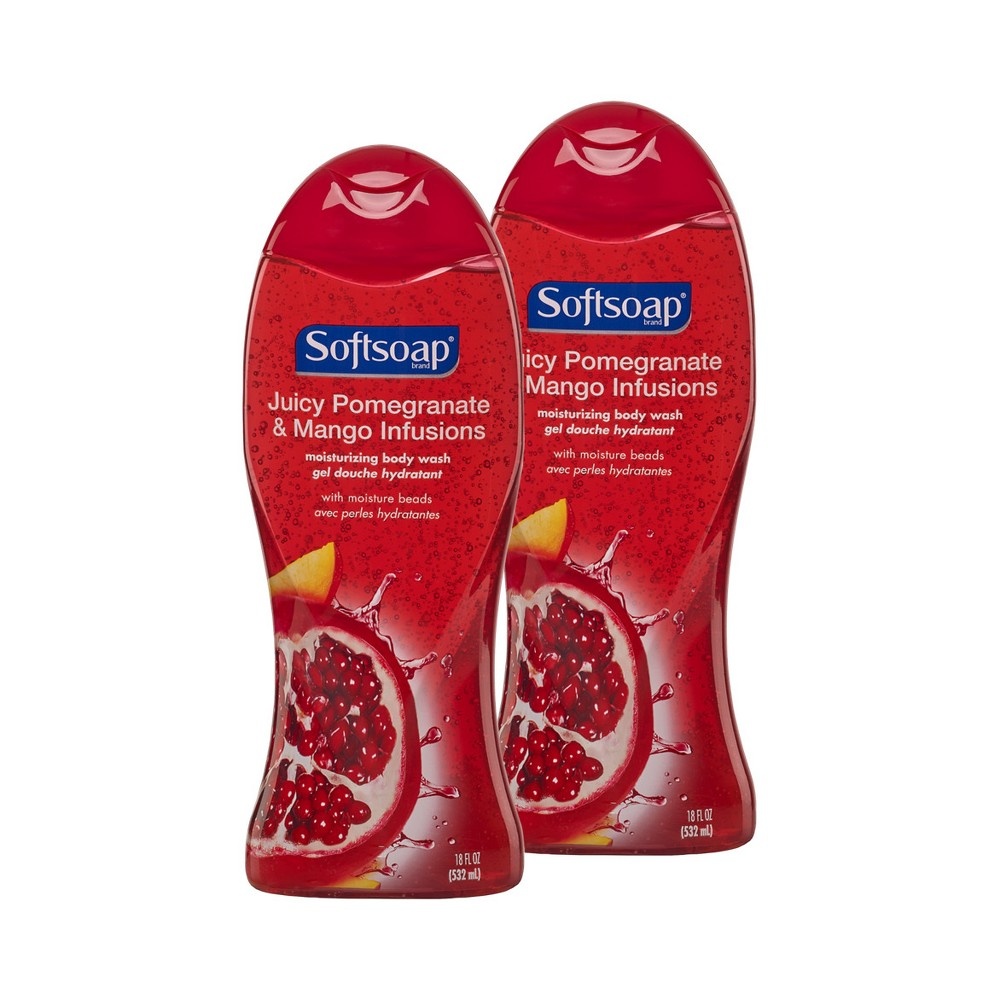 slide 2 of 3, Softsoap Pomegranate And Mango Moisturizing Body Wash, 36 oz