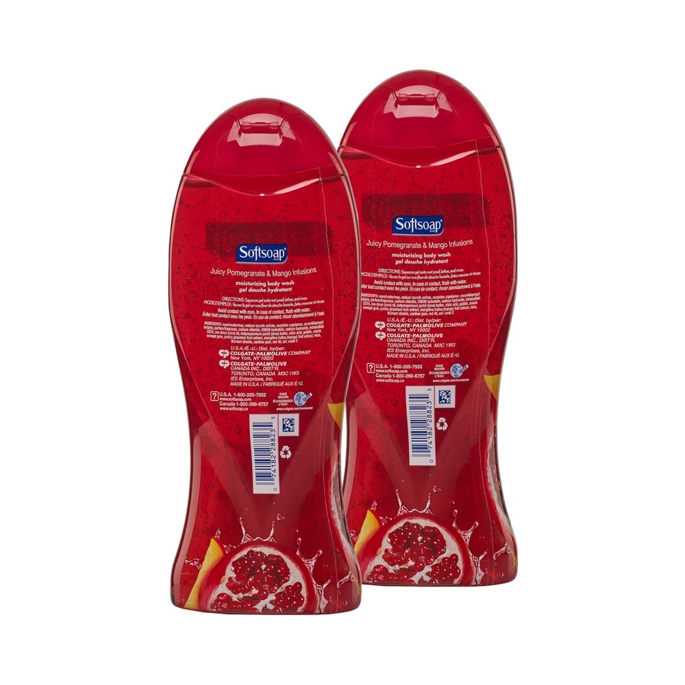 slide 3 of 3, Softsoap Pomegranate And Mango Moisturizing Body Wash, 36 oz